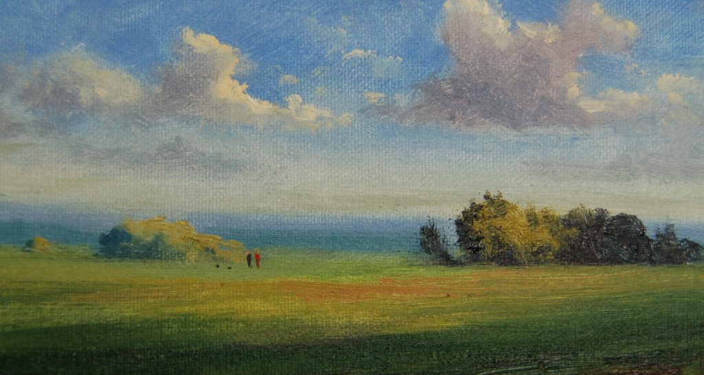 Postcard Landscape Jack Russell